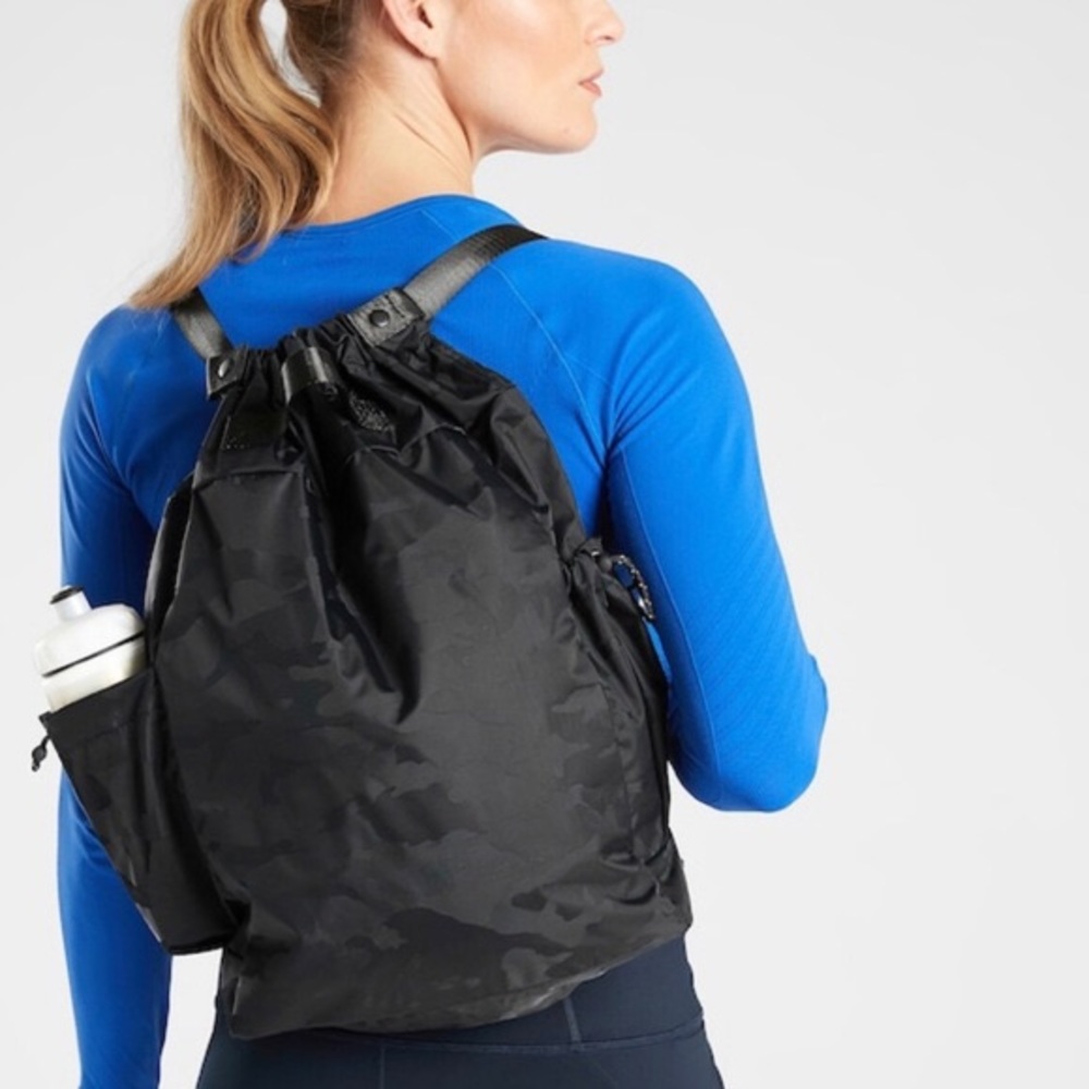 Athleta Urban Lightweight Backpack Black Camo